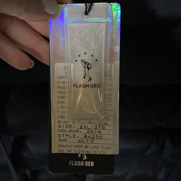 NEW Duck Down Flash Geo Super Warm Winter Coat & Puffer Jacket Plus Size - Picture 12 of 16